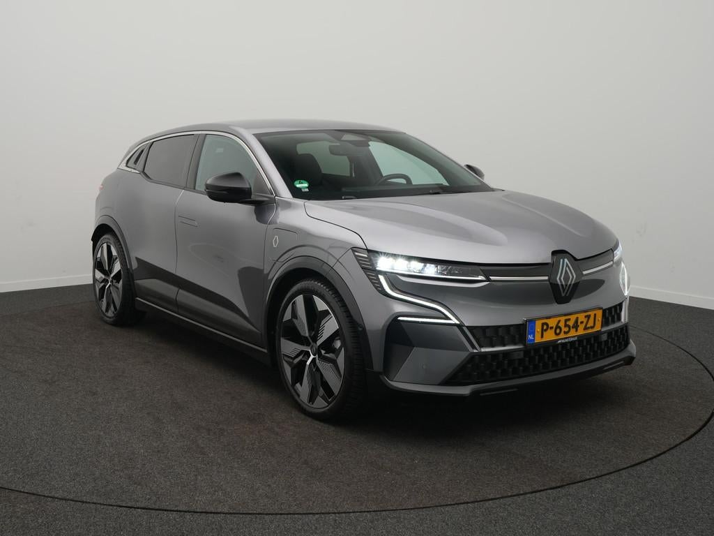 Renault Mégane E-Tech EV60 Optimum Charge Iconic - Occasion, 12 maanden, Leder en Stof, Zilver of Grijs, Adaptive Cruise Control