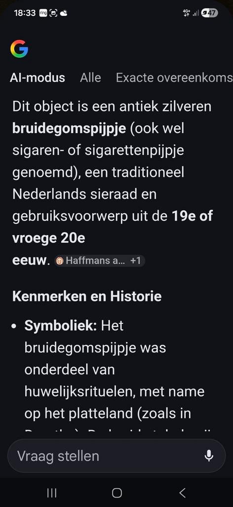 Zilveren sigaretten houder, Ophalen of Verzenden