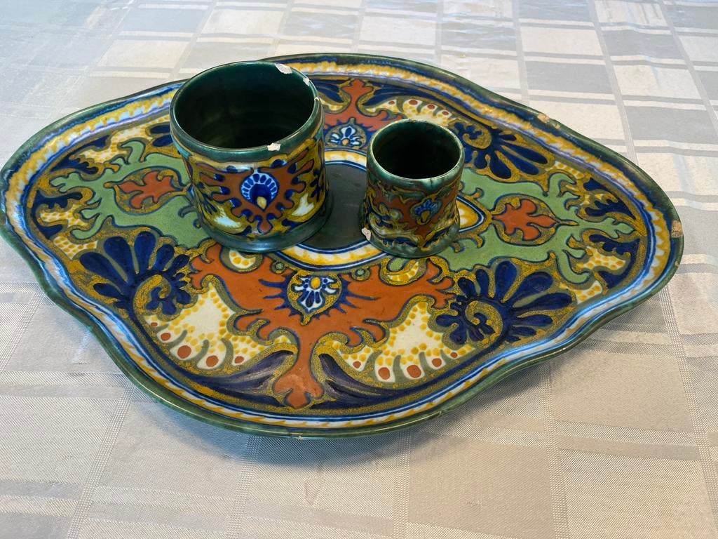 Rhodian Gouds Plateel, Ophalen of Verzenden