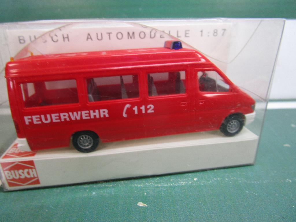 Busch Mercedes Feuerwehr, Overige merken, Nieuw, Ophalen of Verzenden, X