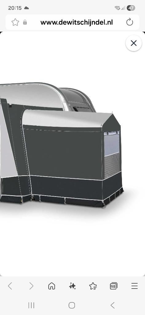 Voortent uitbouw, Caravans en Kamperen, Ophalen, Zo goed als nieuw, Tot en met 2