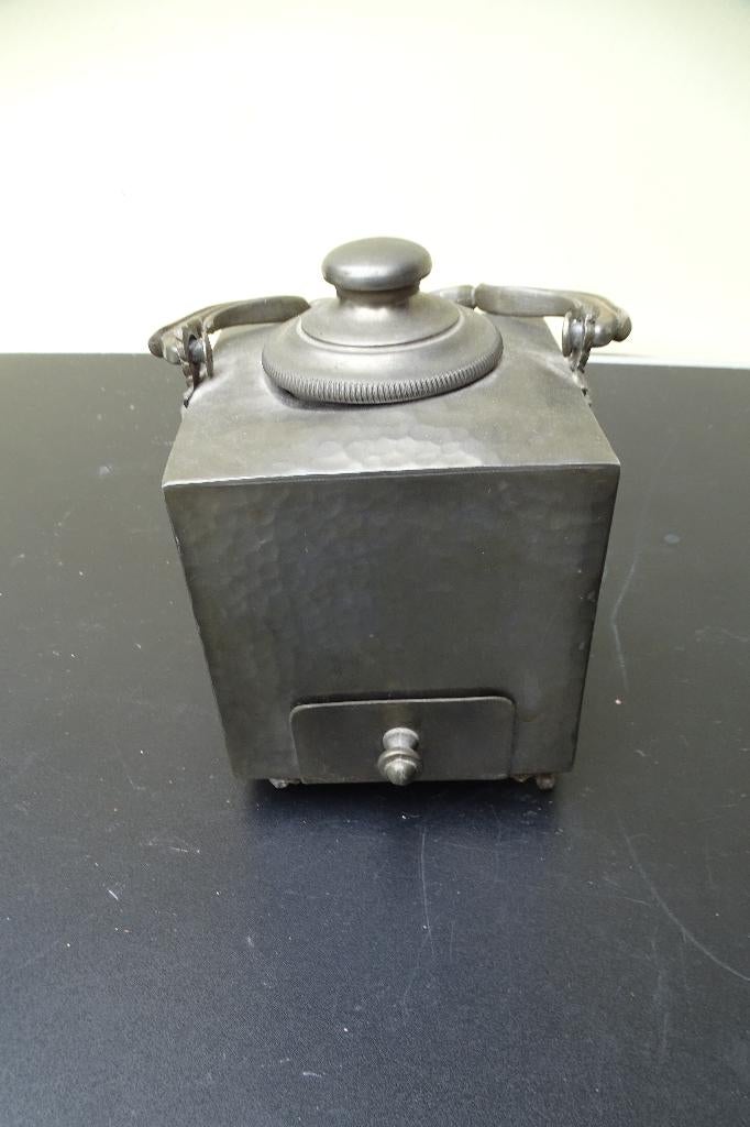 Theebus/tabakspot/stoofje, tin, Antiek en Kunst, Ophalen of Verzenden