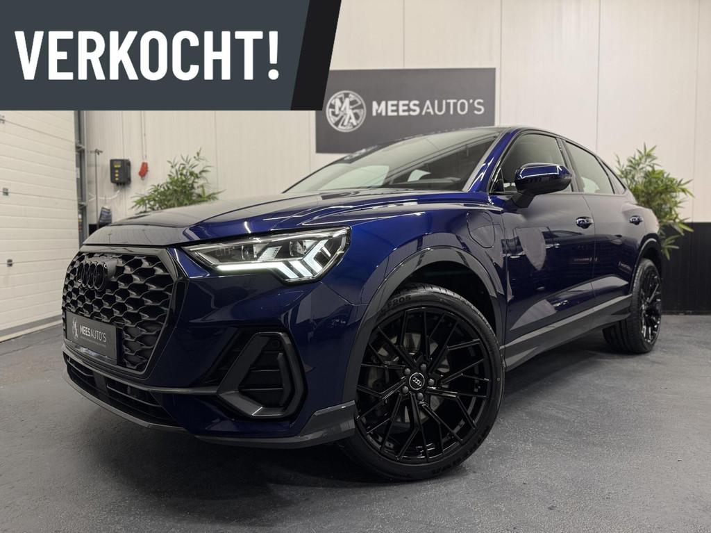 Audi Q3 Sportback 45 TFSI e S Edition|Matrix|Memory|Trekhaak, Gebruikt, Huisgarantie, Met garantie (alle), Blauw