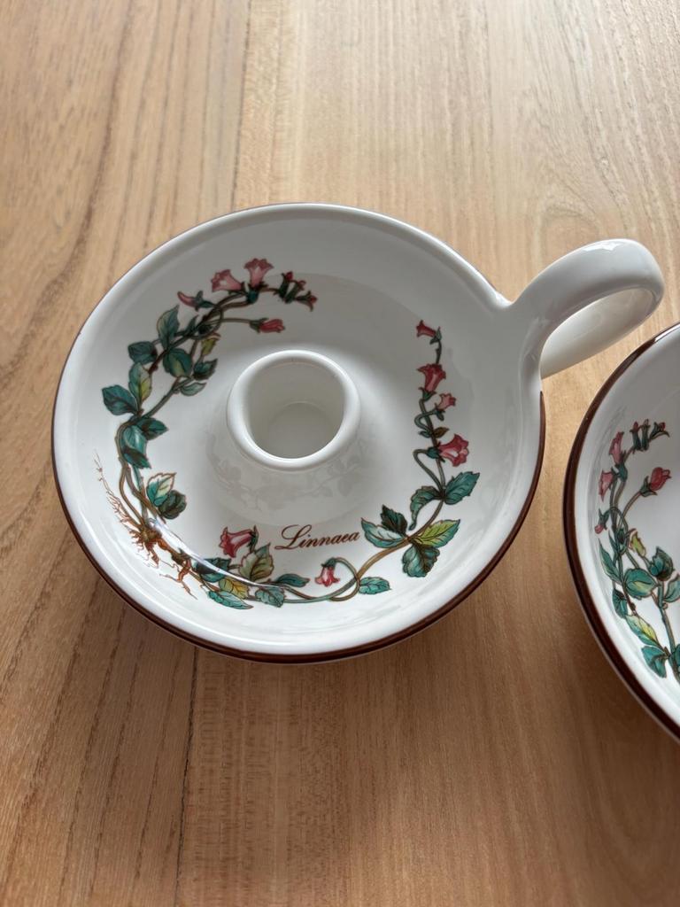 Set van 2 Kandelaar Villeroy & Boch, Antiek en Kunst, Ophalen, Keramiek of Aardewerk