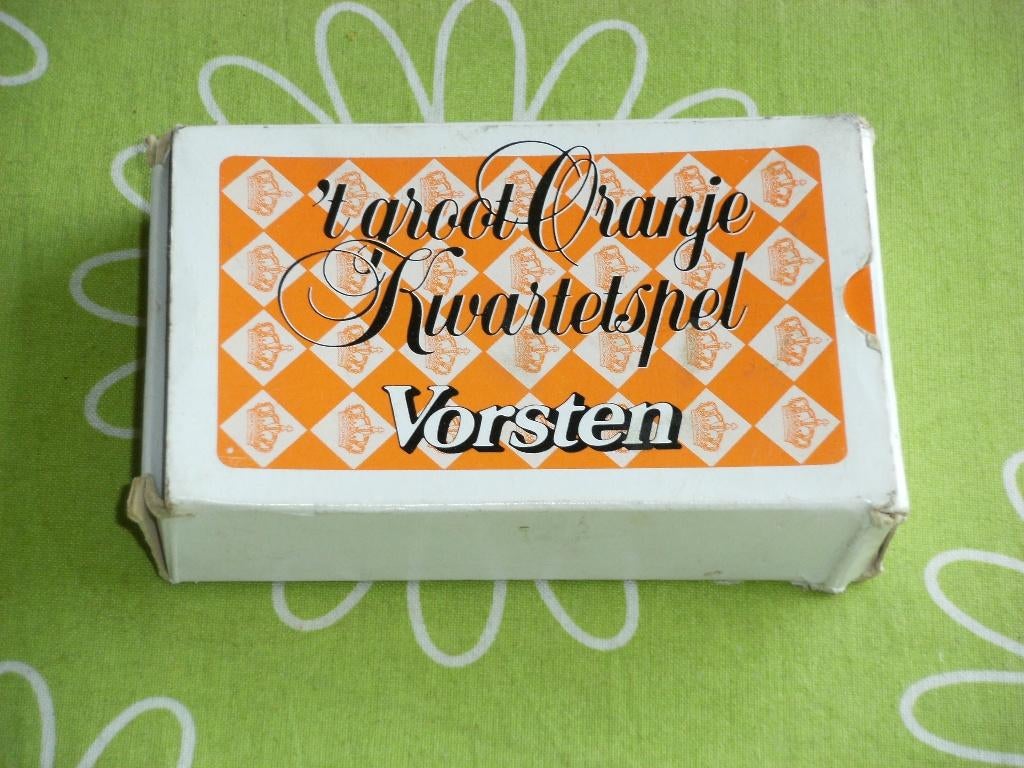 "t Groot Oranje kwartetspel - Vorsten, Verzamelen, Ophalen of Verzenden, Gebruikt, Kwartet(ten)