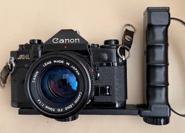 Canon A1 camera met extra lenzen, Ophalen of Verzenden, Gebruikt, Spiegelreflex, Canon