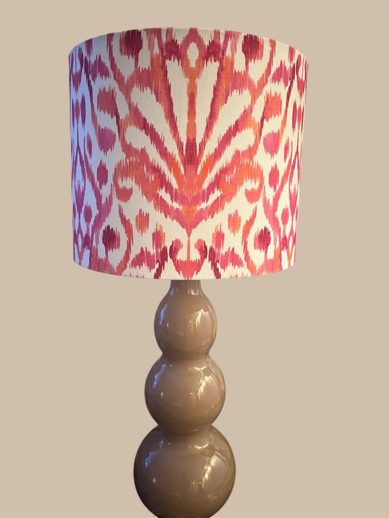 Lampenkap roze/oranje, Huis en Inrichting, Lampen | Lampenkappen, Ophalen of Verzenden, Nieuw, Rond, 25 tot 50 cm