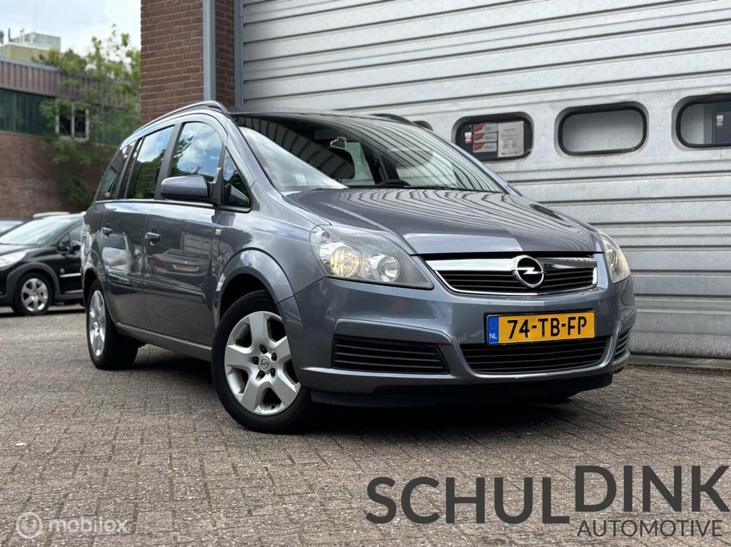 Opel Zafira 1.6 Enjoy 7 PERSOONS|TREKHAAK|CRUISE CONTROLE, Voorwielaandrijving, Gebruikt, 4 cilinders, 7 stoelen