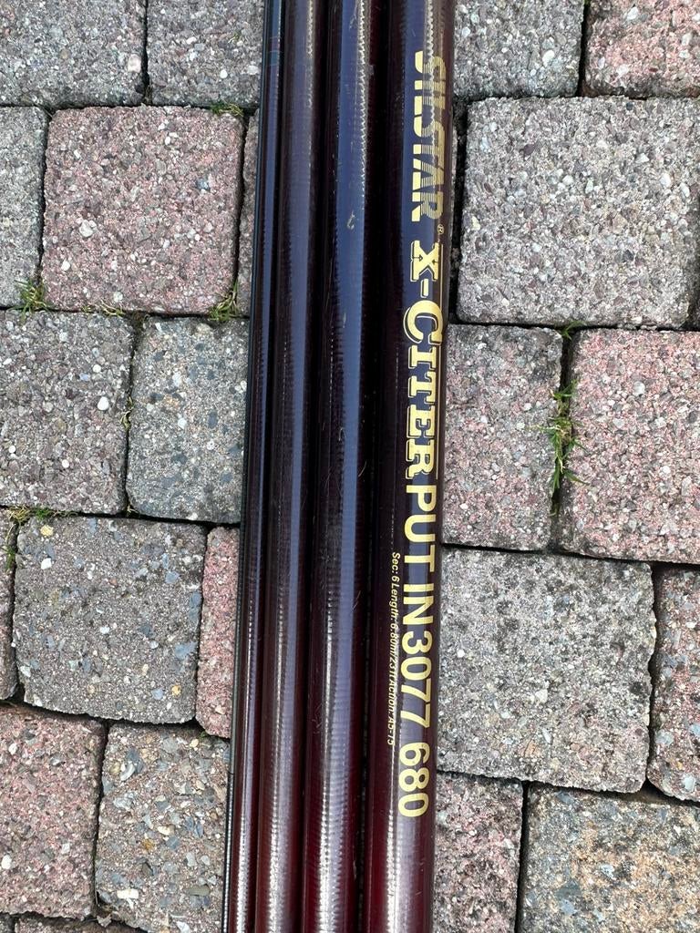 Vastestok SILSTAR 6,80 mtr, Watersport en Boten, Hengelsport | Witvissen, Ophalen of Verzenden, Gebruikt, Vaste hengel