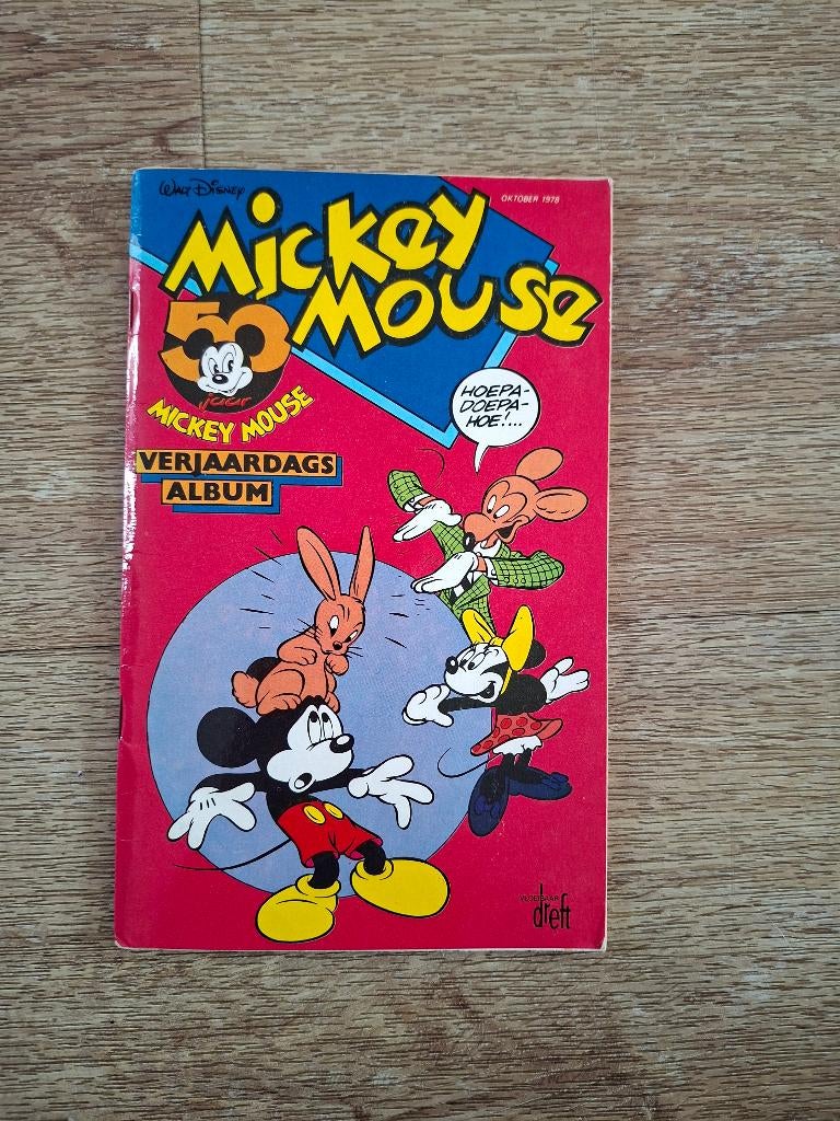Mickey Mouse verjaardag album reclame van Dreft wasmiddel, Eén stripboek, Ophalen of Verzenden, Gelezen