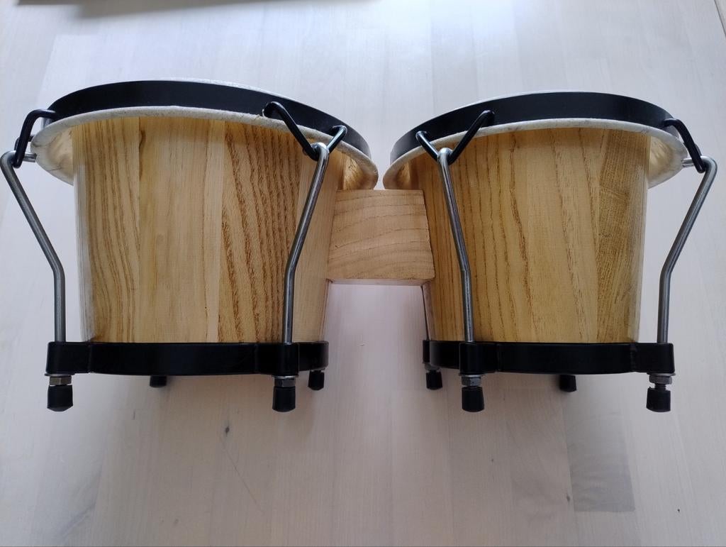 Houten Bongo's, Muziek en Instrumenten, Percussie, Ophalen of Verzenden, Gebruikt, Trommel