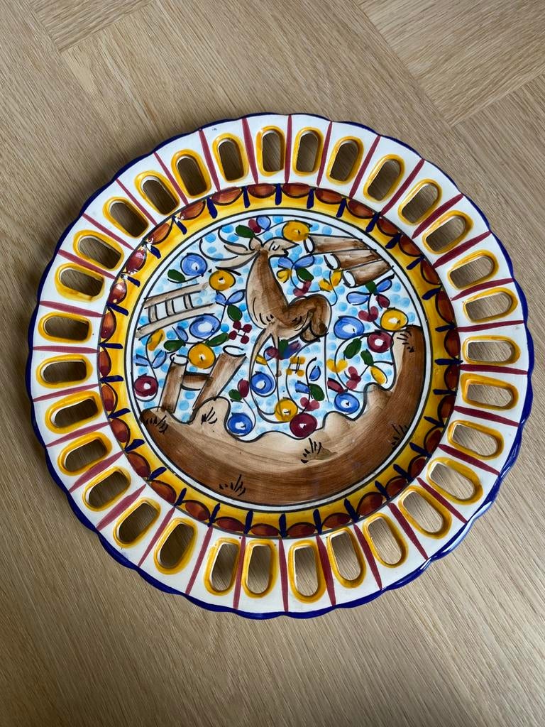 Portugees geschilderd wandbord, Huis en Inrichting, Woonaccessoires | Wanddecoraties, Steen/keramiek, Ophalen of Verzenden, Wandbord of Wandpaneel