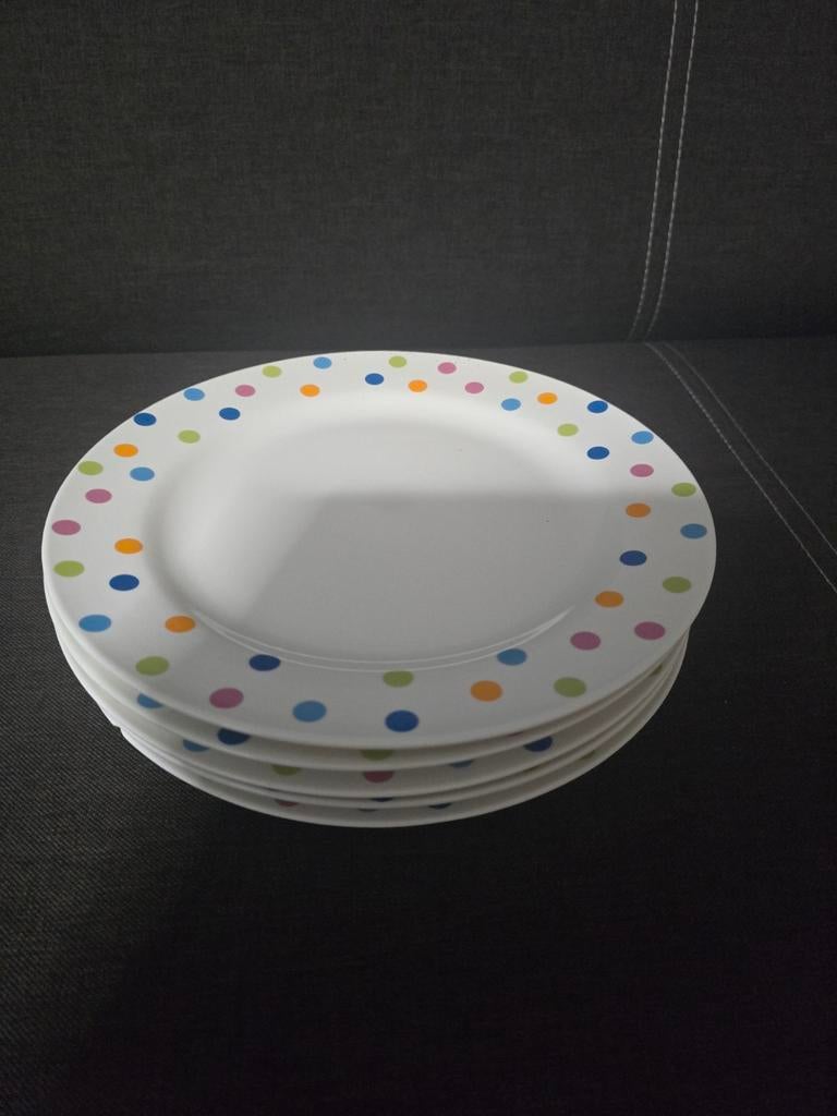 Borden met gekleurde stippen, Ophalen of Verzenden, Overige stijlen, Bord(en)