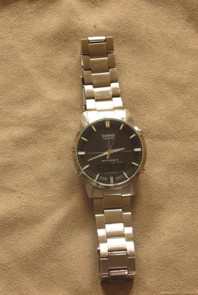 Casio Lineage horloge, Staal, Polshorloge, Ophalen of Verzenden, Zo goed als nieuw