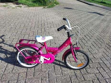meisjesfiets keurig 16 inch, Fietsen en Brommers, Fietsen | Meisjes, Niet ingevuld, Gebruikt, Cooper, Niet ingevuld