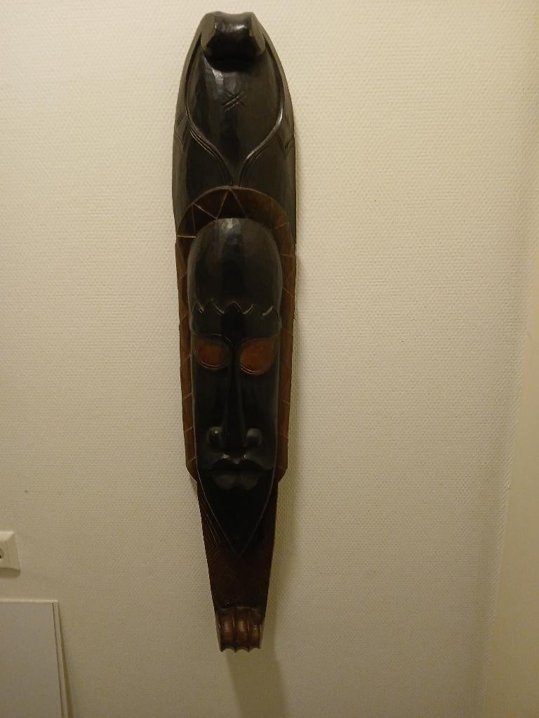 Hand gemaakt masker, Gebruikt, Oosters, Hout, Ophalen of Verzenden