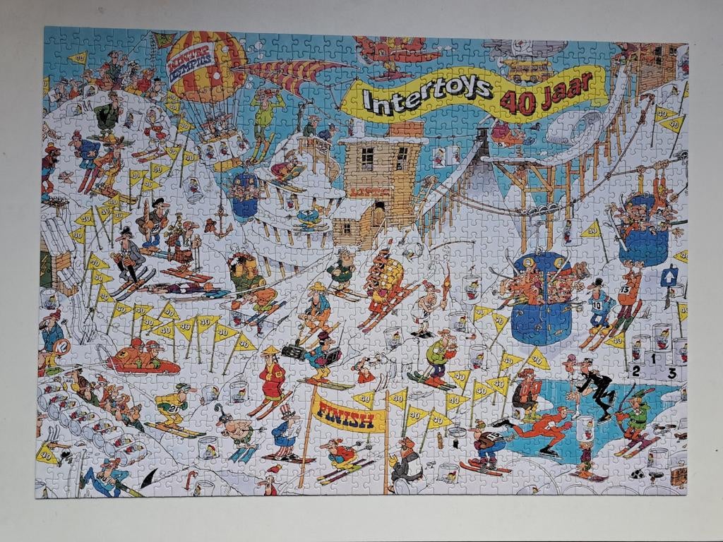 Jan van Haasteren Intertoys 40 jaar, Hobby en Vrije tijd, Denksport en Puzzels, Ophalen, 500 t/m 1500 stukjes, Zo goed als nieuw