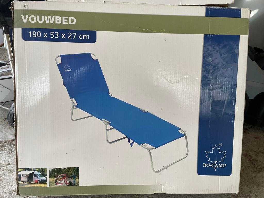 Vouwbed / stretcher 1 of 2 stuks zgan 190 cm, Ophalen, Zo goed als nieuw, Overige