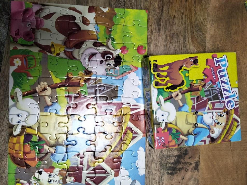 Boerderij puzzel 50 stukjes, Ophalen of Verzenden