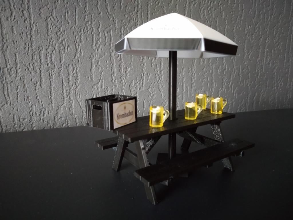 Krombacher Skol Dommelsch Kordaat Bavaria picknickset mini, Ophalen of Verzenden, Nieuw, Reclamebord, Plaat of Schild, Bavaria