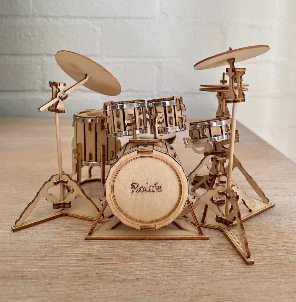 Gratis af te halen: in elkaar gezet bouwpakketje drumstel, Hobby en Vrije tijd, Ophalen, Groter dan 1:32