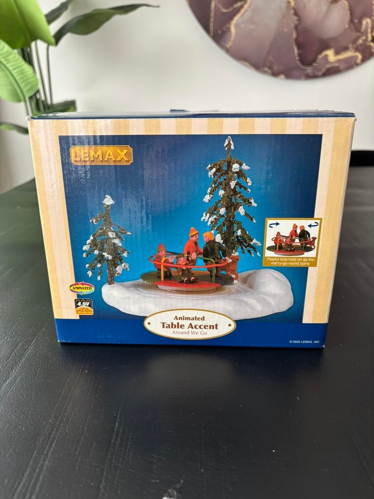 Lemax Animated Table Accent Around We Go, Ophalen, Zo goed als nieuw