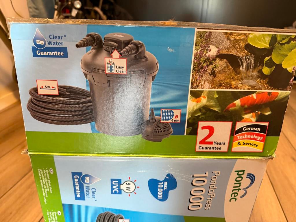 Pontec PondoPress 10000 Drukfilter-Set Vijverfilter, Ophalen, Zo goed als nieuw, Vijverfilter