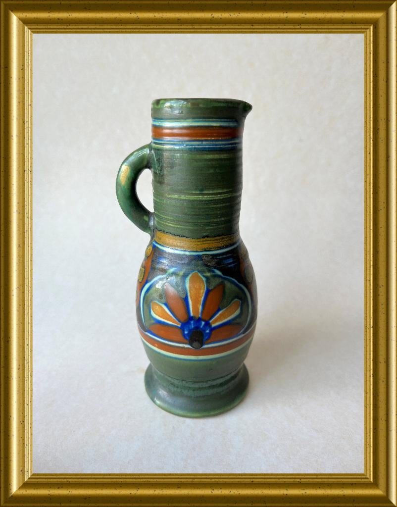 Antiek klein platelen kruikje, Jacoba kan, Zuidholland Gouda, Ophalen of Verzenden