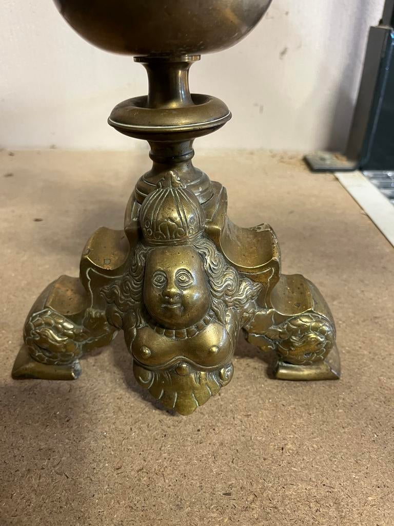 Antieke messing Haardbokken, Antiek en Kunst, Antiek | Koper en Brons, Ophalen of Verzenden, Koper