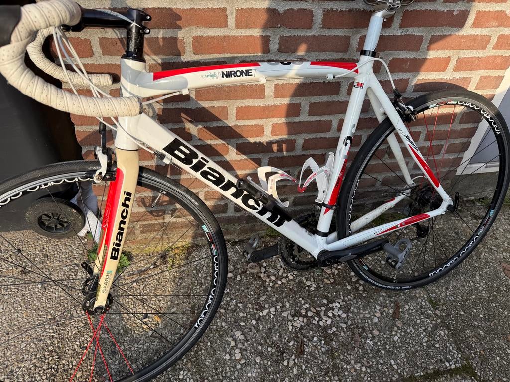 Bianchi Via Nirone 7 racefiets met carbon voorvork, Fietsen en Brommers, Fietsen | Racefietsen, Ophalen, Gebruikt, Carbon, Overige merken