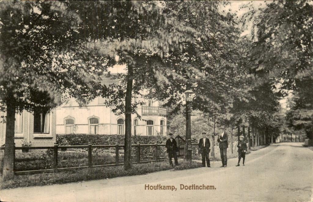 Doetinchem - Houtkamp - Straat, Ophalen of Verzenden, Voor 1920, Gelopen, Gelderland