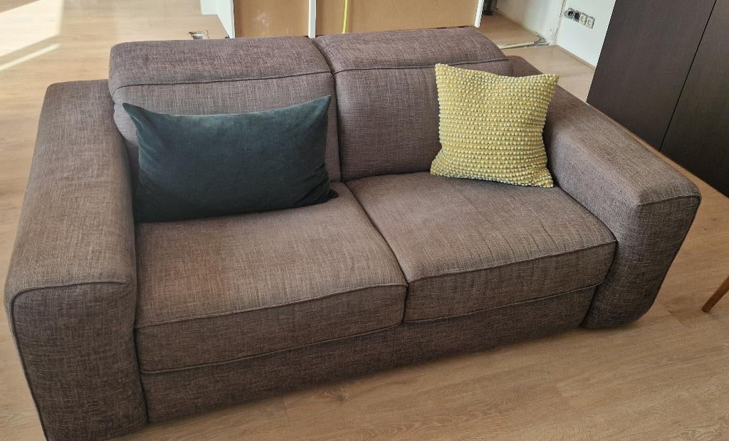 2 zitsbank natuzzi, Ophalen, Gebruikt, 100 tot 125 cm, 150 tot 200 cm