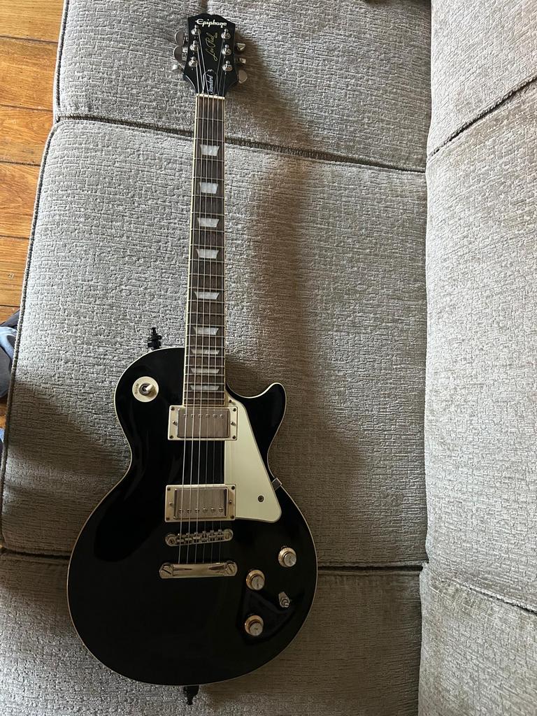 Epiphone Les Paul Standard - Zwart, Uitstekende Staat, Muziek en Instrumenten, Snaarinstrumenten | Gitaren | Elektrisch, Ophalen of Verzenden