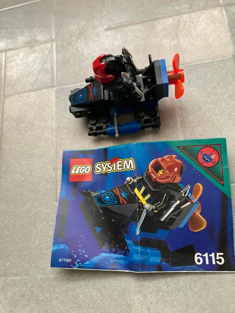 LEGO System 6115: Metamorfose Sub - Aquazone, Ophalen of Verzenden, Zo goed als nieuw, Complete set, Lego