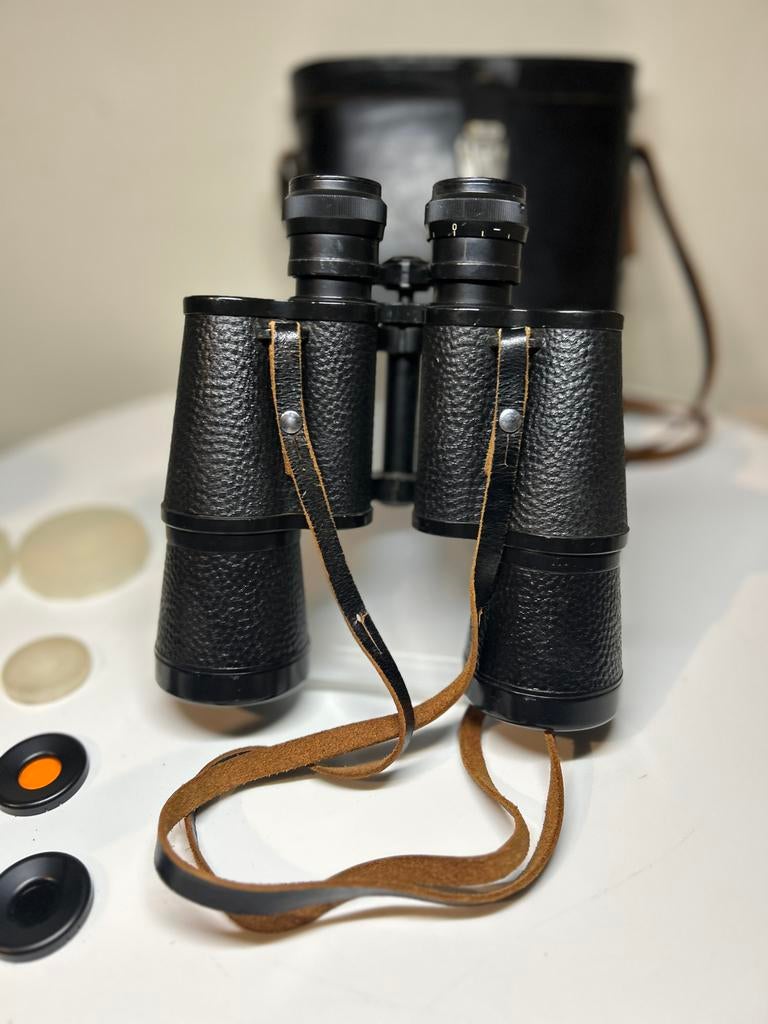 Verrekijker BPB1 7x50 Made in USSR Russische ZOMZ BNB1, Gebruikt, 8 tot 12x, Met hoes of tas, Porro (met knik)