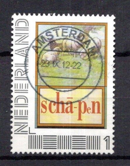 gestempelde zegel. persoonlijke: schapen, Ophalen of Verzenden, Na 1940, Gestempeld