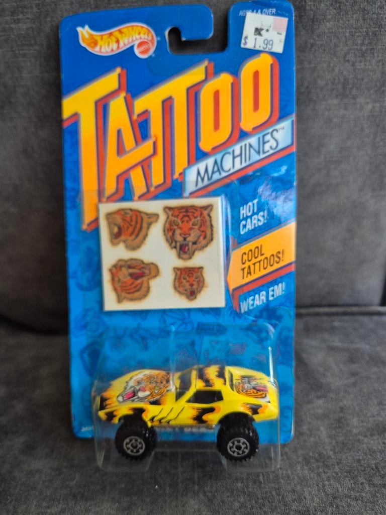 Hot Wheels Tattoo Series Corvette Monster, Ophalen of Verzenden, Nieuw, Auto