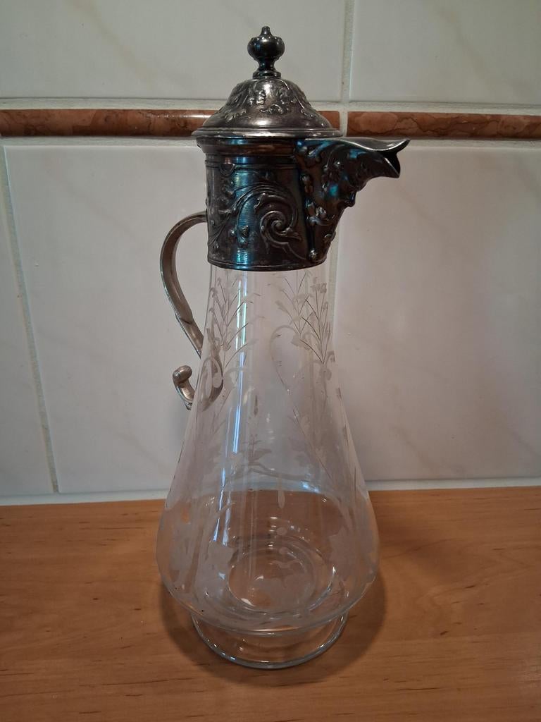 Antieke karaf Gallia Art Nouveau, Jugendstil, Verzenden