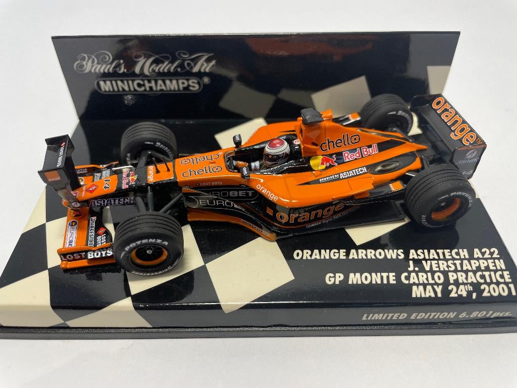 Arrows Supertech A22 Jos Verstappen Monte Carlo G.P. 2001, Ophalen of Verzenden, Zo goed als nieuw, Formule 1