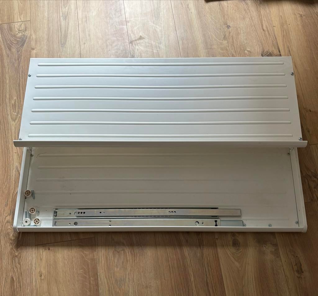 Komplement uitschuifbaar schoenenrek wit 100x58 cm, Huis en Inrichting, Ophalen, Gebruikt