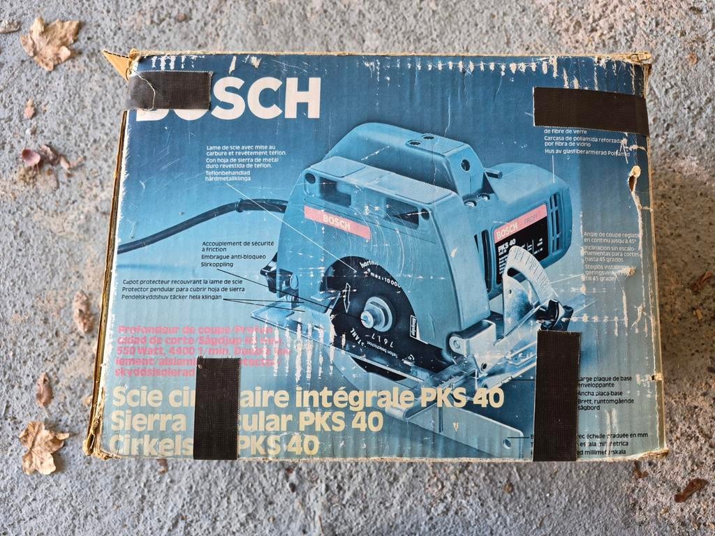 Bosch PKS 40 Cirkelzaagmachine in Doos, Ophalen, Zo goed als nieuw, Cirkelzaag, Bosch