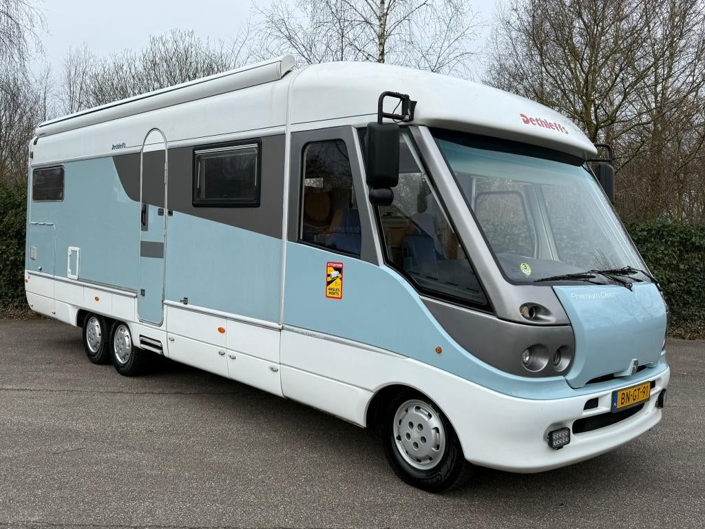 Fiat Ducato Camper Dethleffs Globetrotter Premium Class, Caravans en Kamperen, Campers, Buscamper of Camperbus, Olden, Koelkast