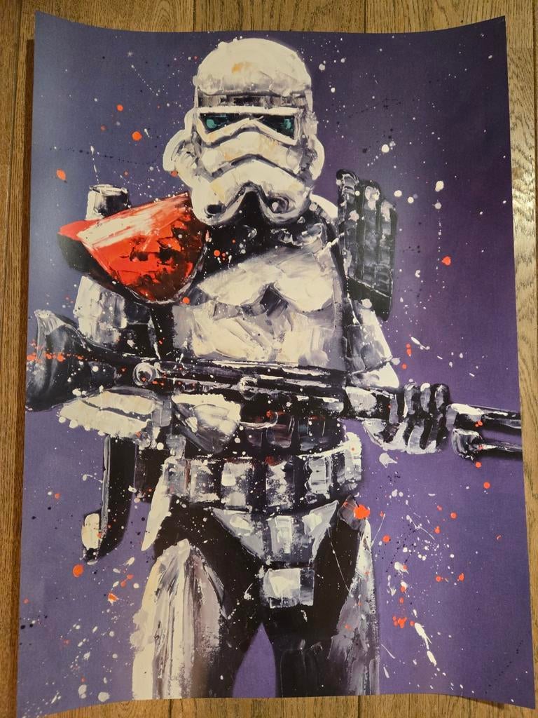 Star Wars Stormtrooper Kunstwerk 70x50, Ophalen of Verzenden