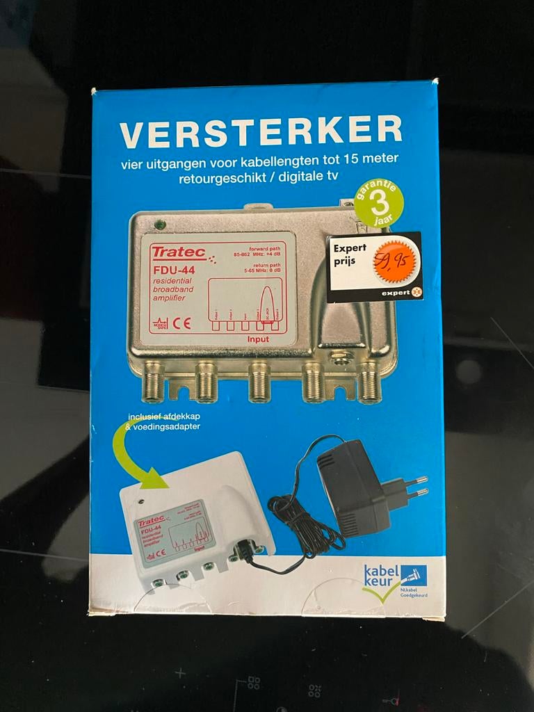 Tratec FDU-44 Versterker - Nieuw in doos, Overige merken, Overige systemen, Nieuw, Ophalen of Verzenden