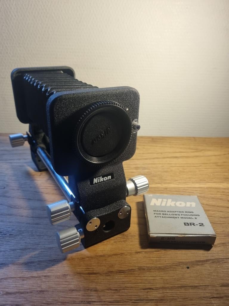 Nikon PB-5 Bellows + BR-2 Adapter - Macro Perfect!, Ophalen of Verzenden, Zo goed als nieuw, Toebehoren