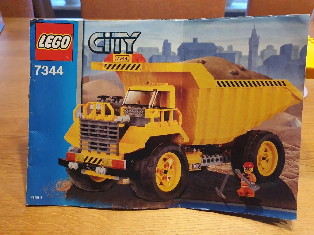 Lego Nr. 7344 City Dump Truck  Complete set, Ophalen of Verzenden, Zo goed als nieuw, Complete set, Lego