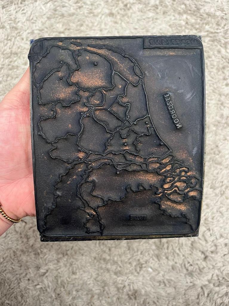 Oude Stempel Kaart van Nederland, Ophalen of Verzenden