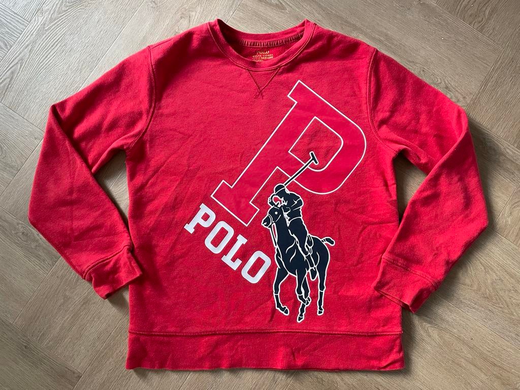 Ralph Lauren Polo sweater maat 164, Verzenden, Zo goed als nieuw, Jongen of Meisje, Trui of Vest