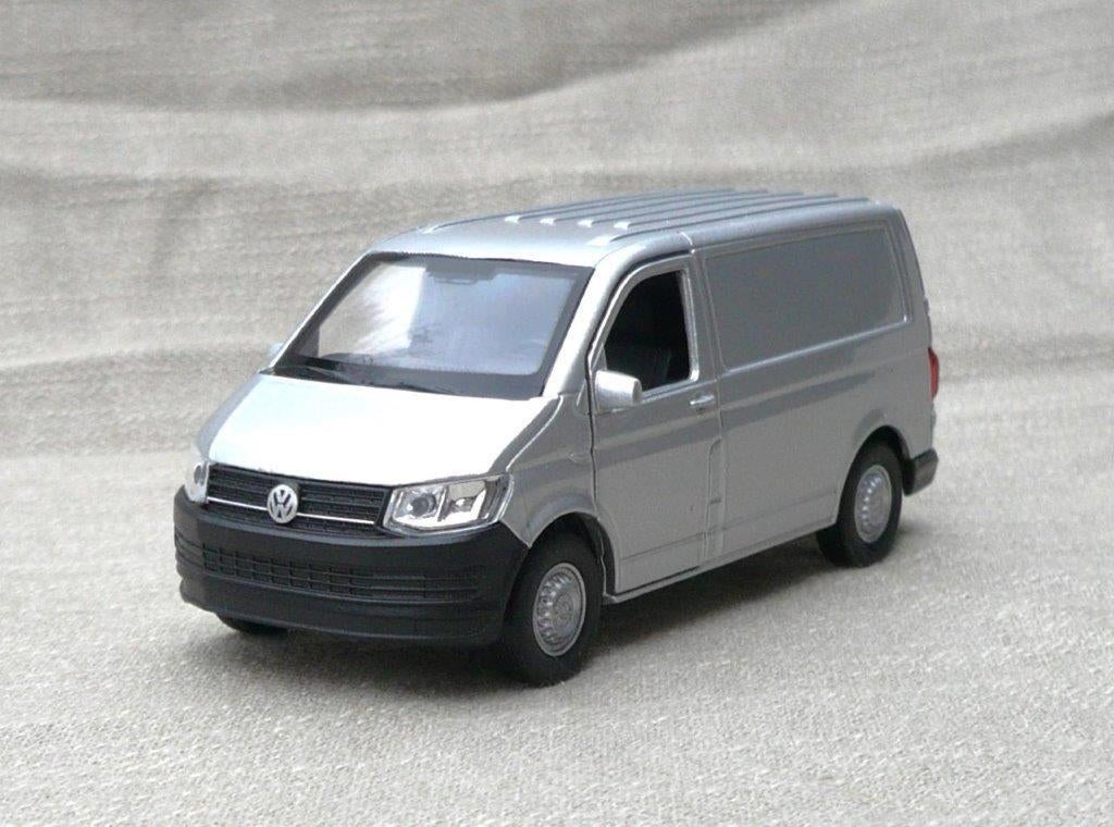 Welly VW Volkswagen T6 bestelbus zilvergrijs., Ophalen of Verzenden, Nieuw, Auto, Overige merken
