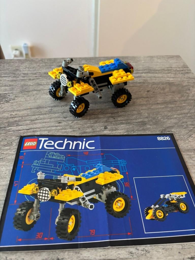 Lego technic 8826 quad/Kart, Ophalen of Verzenden, Zo goed als nieuw, Complete set, Lego